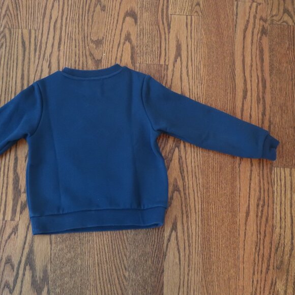 Jacadi Boys Navy fleece lined sweatshirt, size 4 - Picture 4 of 8